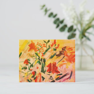 Abstract Flower Art Card ポストカード
