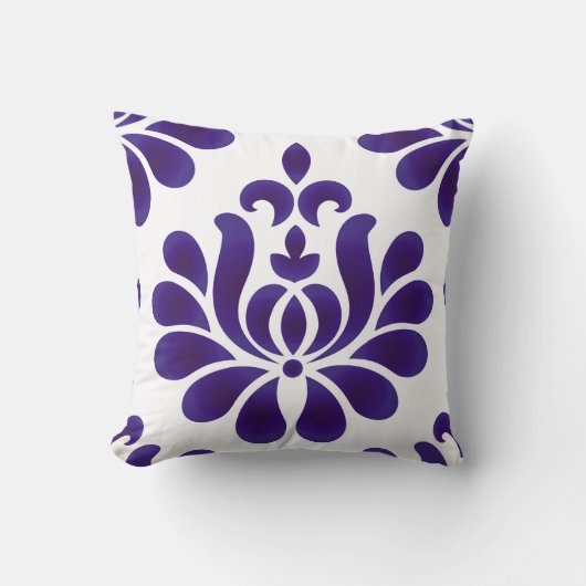 Abstract flower decorative ornament background dam クッション (正面)