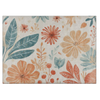 Abstract Flower Designed  カッティングボード
