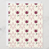 Abstract Flower Scrapbook Paper (裏面)