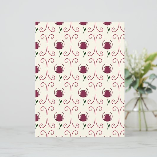 Abstract Flower Scrapbook Paper (スタンド正面)