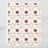 Abstract Flower Scrapbook Paper (正面)