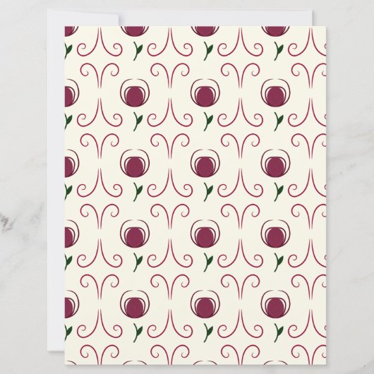 Abstract Flower Scrapbook Paper (正面)