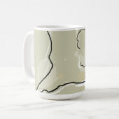 Abstract Flowers Coffee/Hot Chocolate Mug コーヒーマグカップ (正面左)