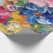 Abstract  Flowers Impressionist  ラッピングペーパー (角)