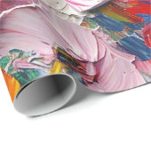 Abstract  Flowers Impressionist  ラッピングペーパー (ロールコーナー)