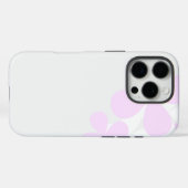 Abstract Flowers on Light Gray Case-Mate iPhoneケース (裏面 (横))