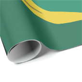 Abstract Flowing Green and Yellow Design ラッピングペーパー (ロールコーナー)