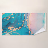 Abstract fluid art painting background in alcohol  バスタオル (バスタオル)