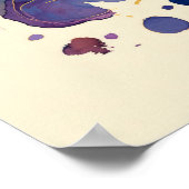 Abstract Fluid Ink Rock Climber – Modern Motion  ポスター (角)