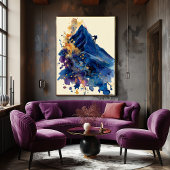 Abstract Fluid Ink Rock Climber – Modern Motion  ポスター