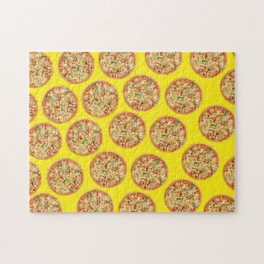 Abstract Food art, Pizza ジグソーパズル (横)
