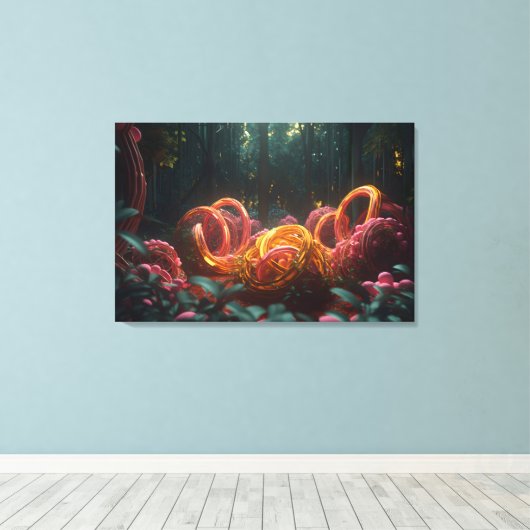 Abstract forest キャンバスプリント (インサイチュ (ウッドフロア))