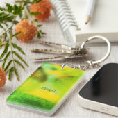 Abstract Forest Dreamer – Poetic Nature Visions キーホルダー (正面右)