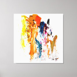 Abstract Forms Born from a Living Artist’s Palette キャンバスプリント