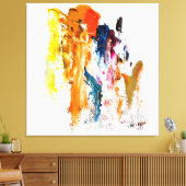 Abstract Forms Born from a Living Artist’s Palette キャンバスプリント (インサイチュ (リビング))