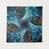 Abstract fractal background - computer-generated i タペストリー (正面(横))