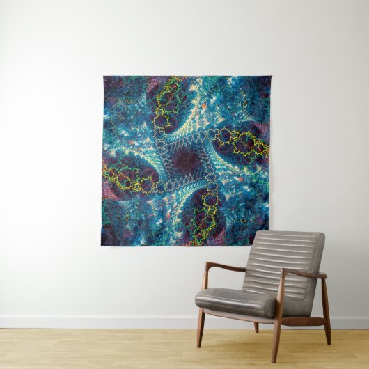 Abstract fractal background - computer-generated i タペストリー (インサイチュ(横))