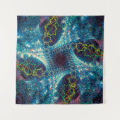 Abstract fractal background - computer-generated i タペストリー (正面)