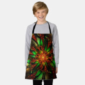 Abstract fractal flower design. エプロン (着用した状態)