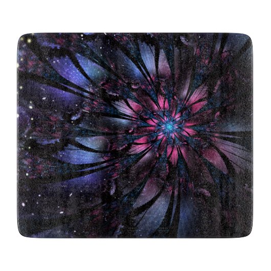Abstract fractal flower design.   カッティングボード (正面)