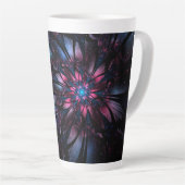 Abstract fractal flower design. カフェラテマグ (右アングル)