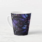 Abstract fractal flower design. カフェラテマグ (左アングル)