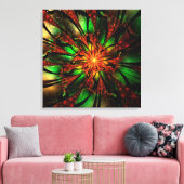 Abstract fractal flower design.  キャンバスプリント (インサイチュ (リビング))