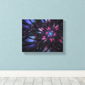 Abstract fractal flower design.  キャンバスプリント (インサイチュ (ウッドフロア))