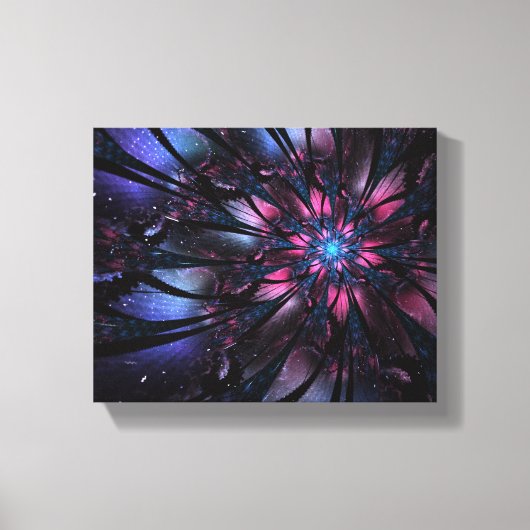 Abstract fractal flower design.  キャンバスプリント (正面)