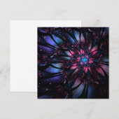 Abstract fractal flower design. サンキューカード (正面/裏面)