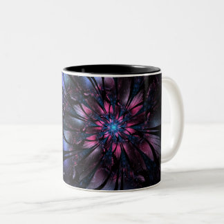 Abstract fractal flower design.   ツートーンマグカップ