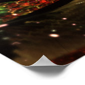 Abstract fractal flower design. ポスター (角)