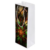 Abstract fractal flower design ワインギフトバッグ (裏面アングル)