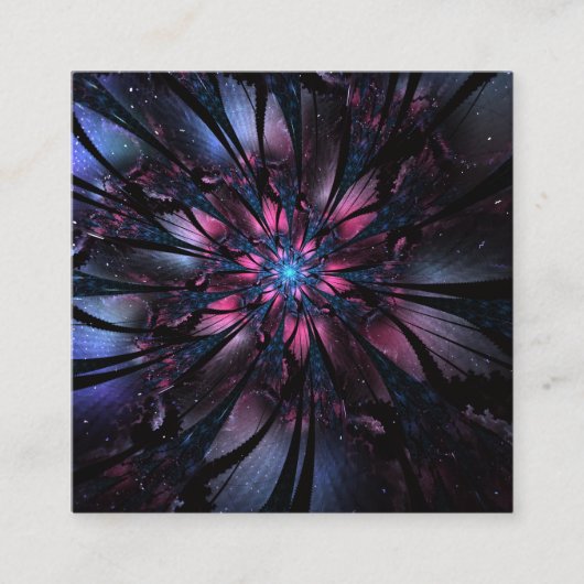 Abstract fractal flower design. 予約カード (正面)