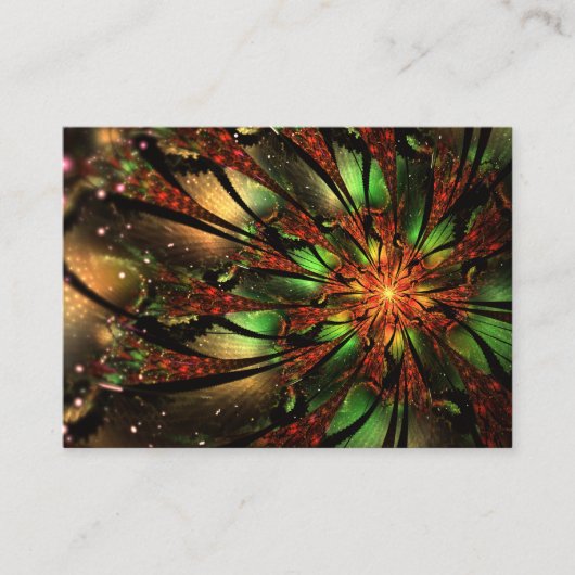 Abstract fractal flower design.   紹介カード (正面)