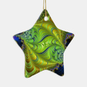 Abstract fractal patterns and shapes. Fractal Art セラミックオーナメント (右)