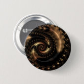 Abstract fractal patterns and shapes. Fractal Art 缶バッジ (正面&裏面)