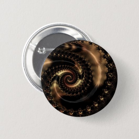 Abstract fractal patterns and shapes. Fractal Art 缶バッジ (正面&裏面)