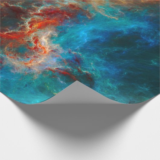 Abstract fractal patterns and shapes. Infinite uni ラッピングペーパー (角)