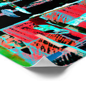 Abstract Freedom – Artistic Wall Poster ポスター (角)