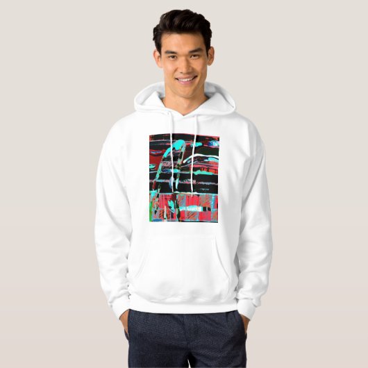Abstract Freedom – Custom Adult Pullover Hoodie パーカ (正面フル)