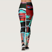Abstract Freedom – Custom All‑Over‑Print Leggings レギンス (裏面)