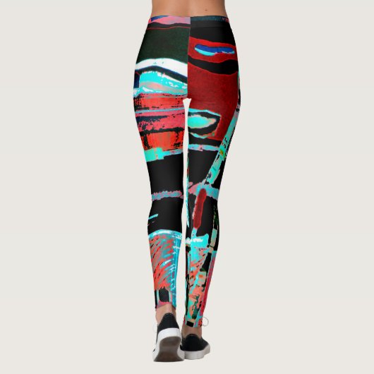 Abstract Freedom – Custom All‑Over‑Print Leggings レギンス (裏面)
