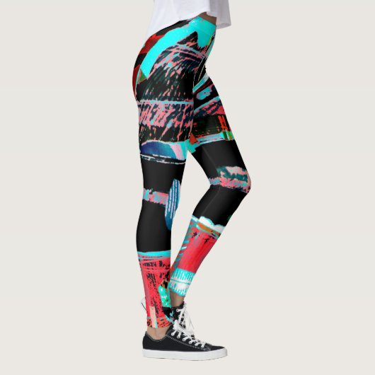 Abstract Freedom – Custom All‑Over‑Print Leggings レギンス (右)