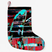 Abstract Freedom – Custom Christmas Stocking スモールクリスマスストッキング (正面)