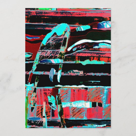 Abstract Freedom – Custom Flat Invitation (5" x 7" 招待状 (正面)