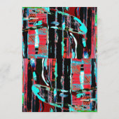 Abstract Freedom – Custom Flat Invitation (5" x 7" 招待状 (裏面)
