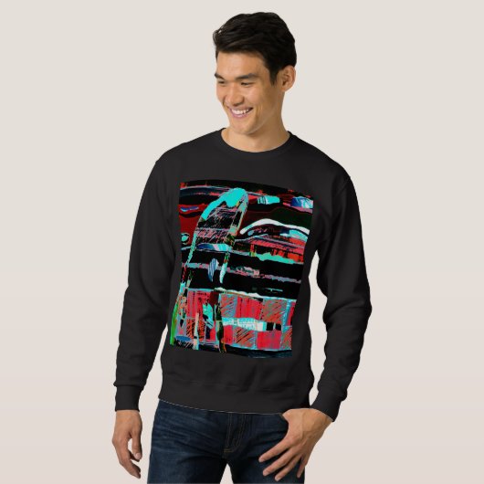 Abstract Freedom – Custom Men’s Basic Sweatshirt スウェットシャツ (正面フル)