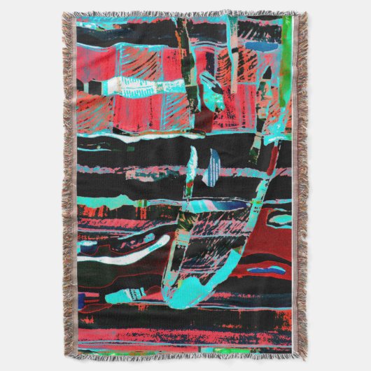 Abstract Freedom – Custom Throw Blanket スローブランケット (正面縦)